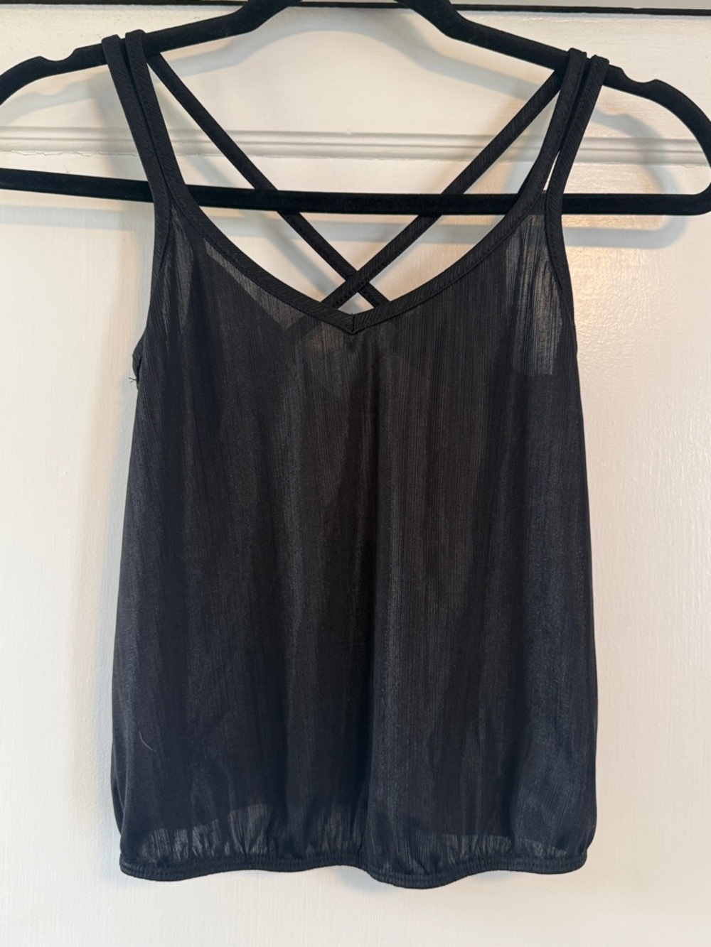 🌻 Livi by Olivia Rae Black Strappy Cropped Top NWT